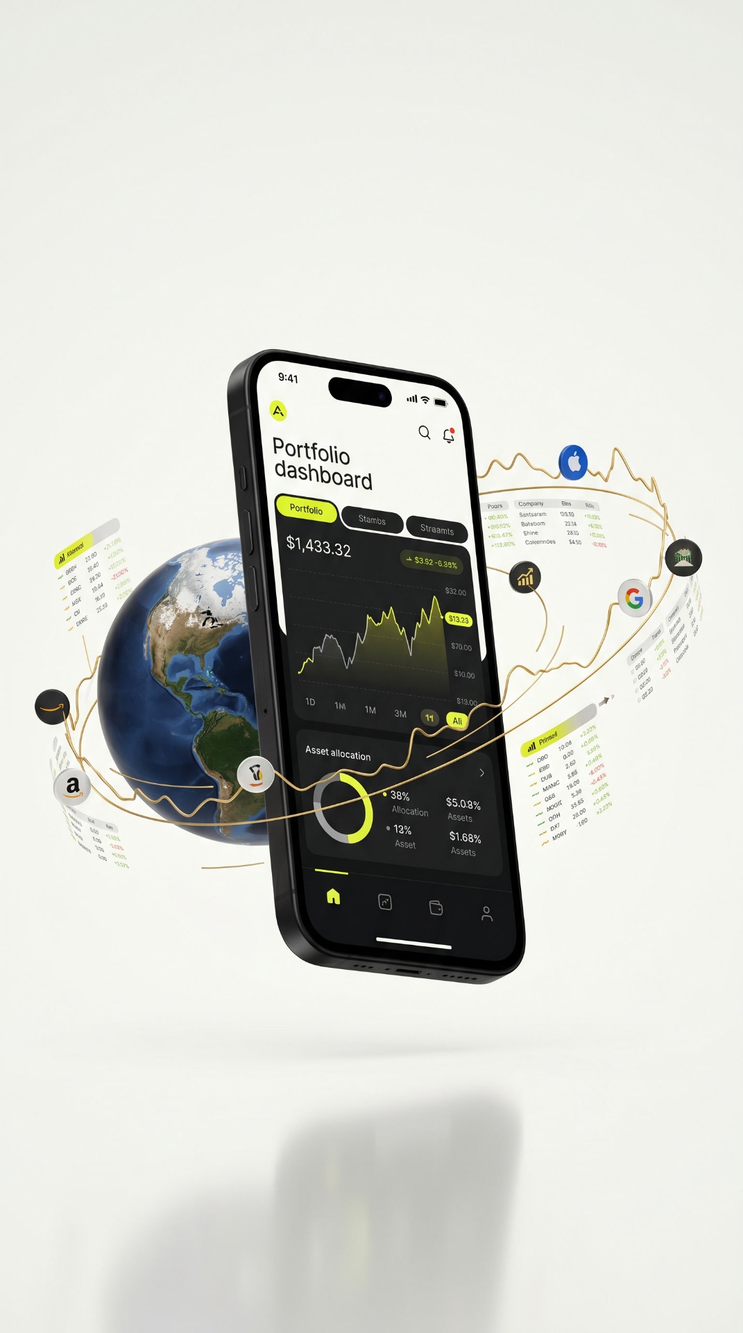 AI analyzing global market data